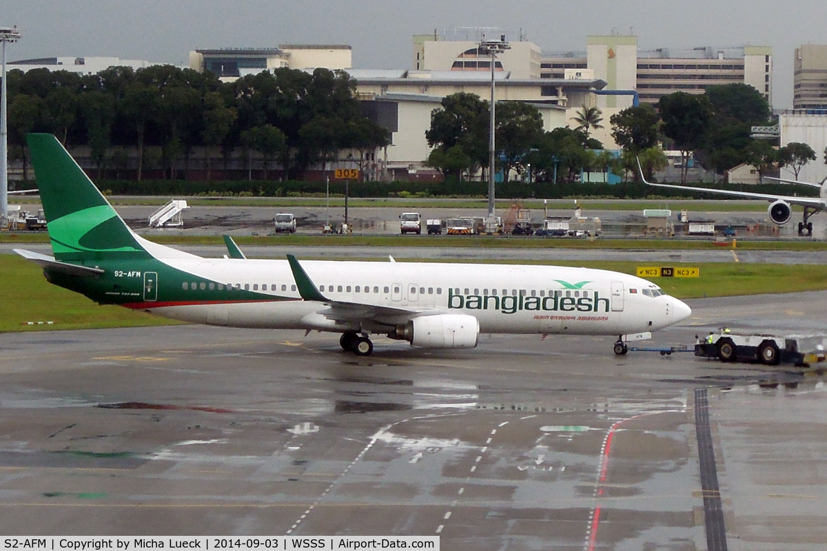 S2-AFM, 2001 Boeing 737-83N C/N 28653, At Changi