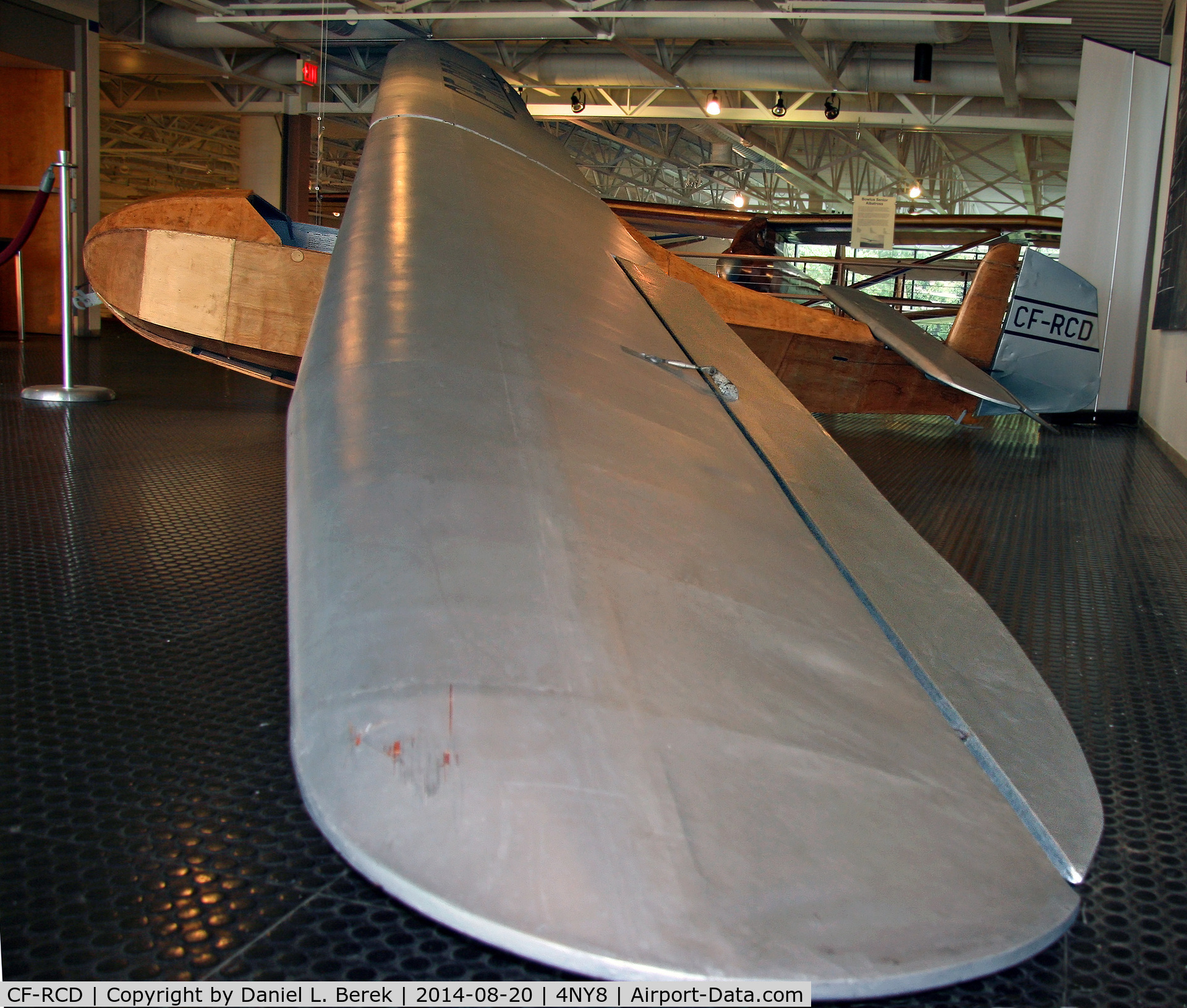 CF-RCD, 1934 Hutter HU-17 C/N WB153624, This fine glider, also known as a Goeppingen 5, was donated to the National Soaring Museum in 1975.
