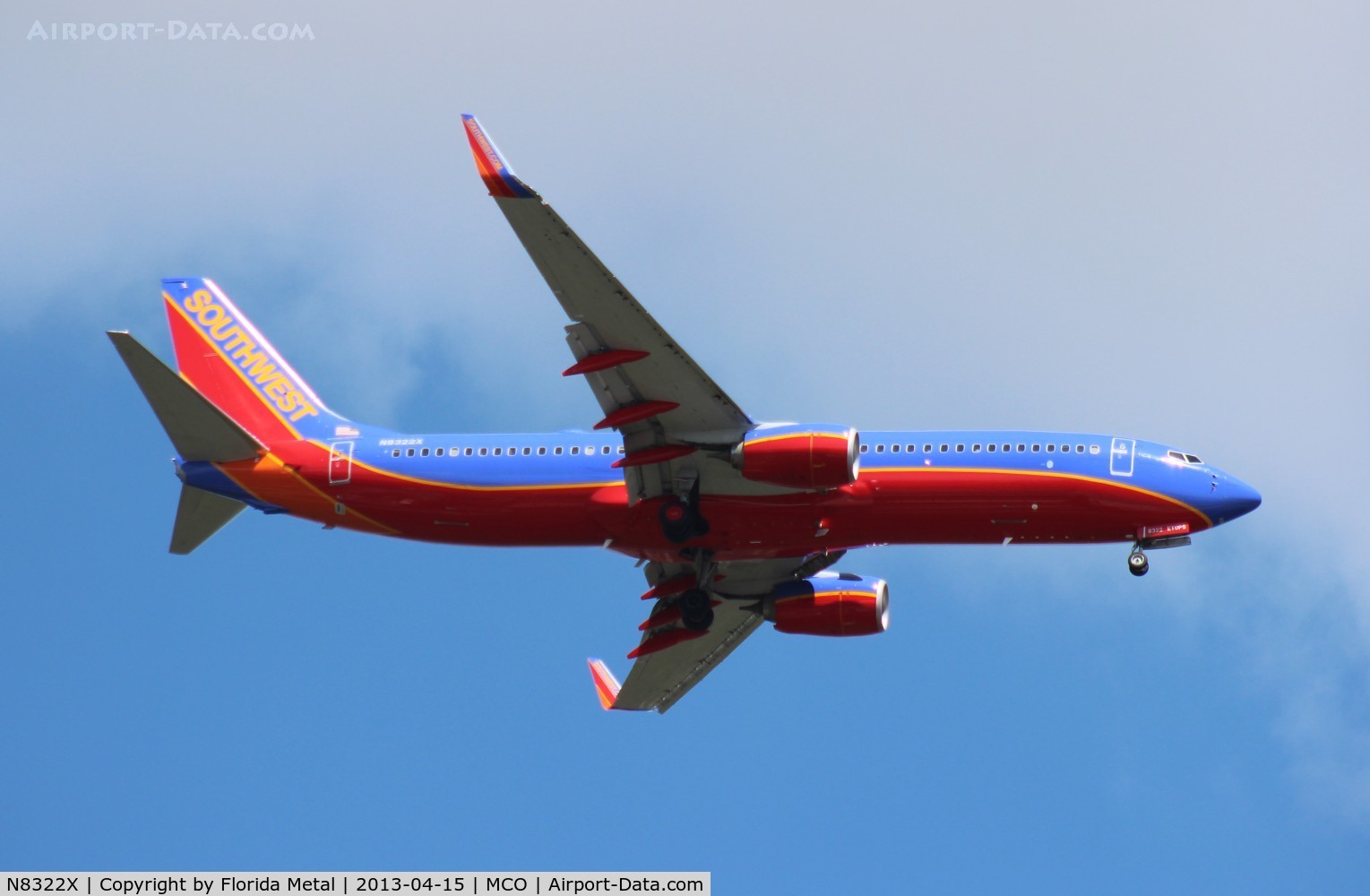 N8322X, 2012 Boeing 737-8H4 C/N 36997, Southwest 737-800
