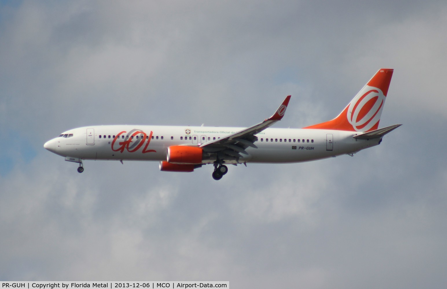 PR-GUH, 2011 Boeing 737-8EH C/N 35843, GOL 737-800