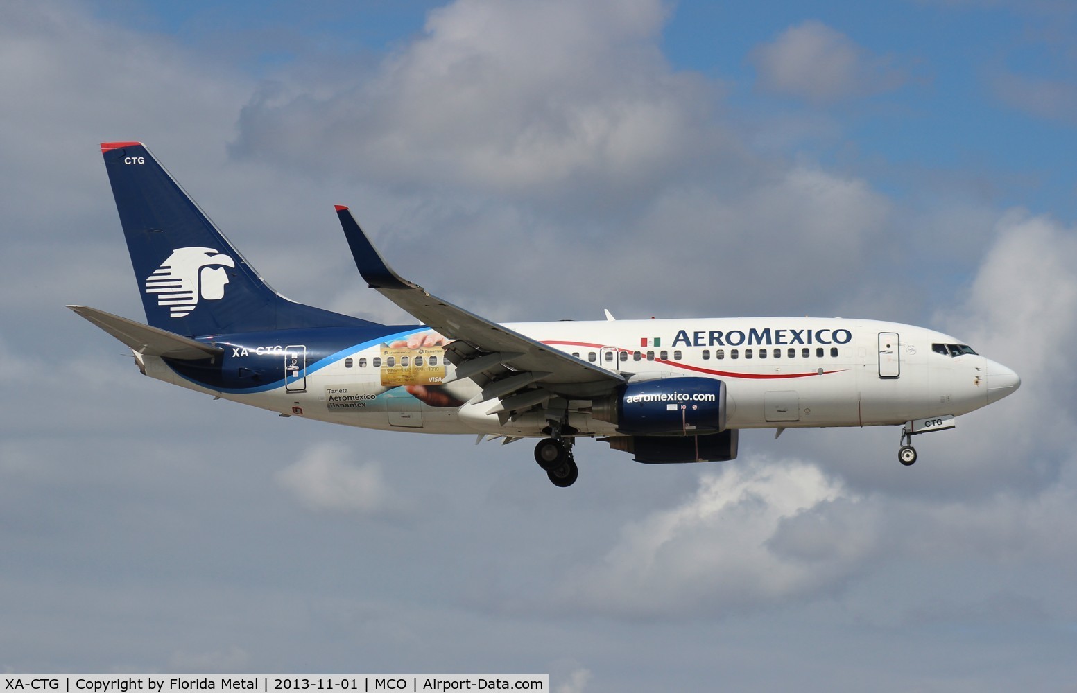 XA-CTG, 2007 Boeing 737-752 C/N 35123, Aeromexico 737-700