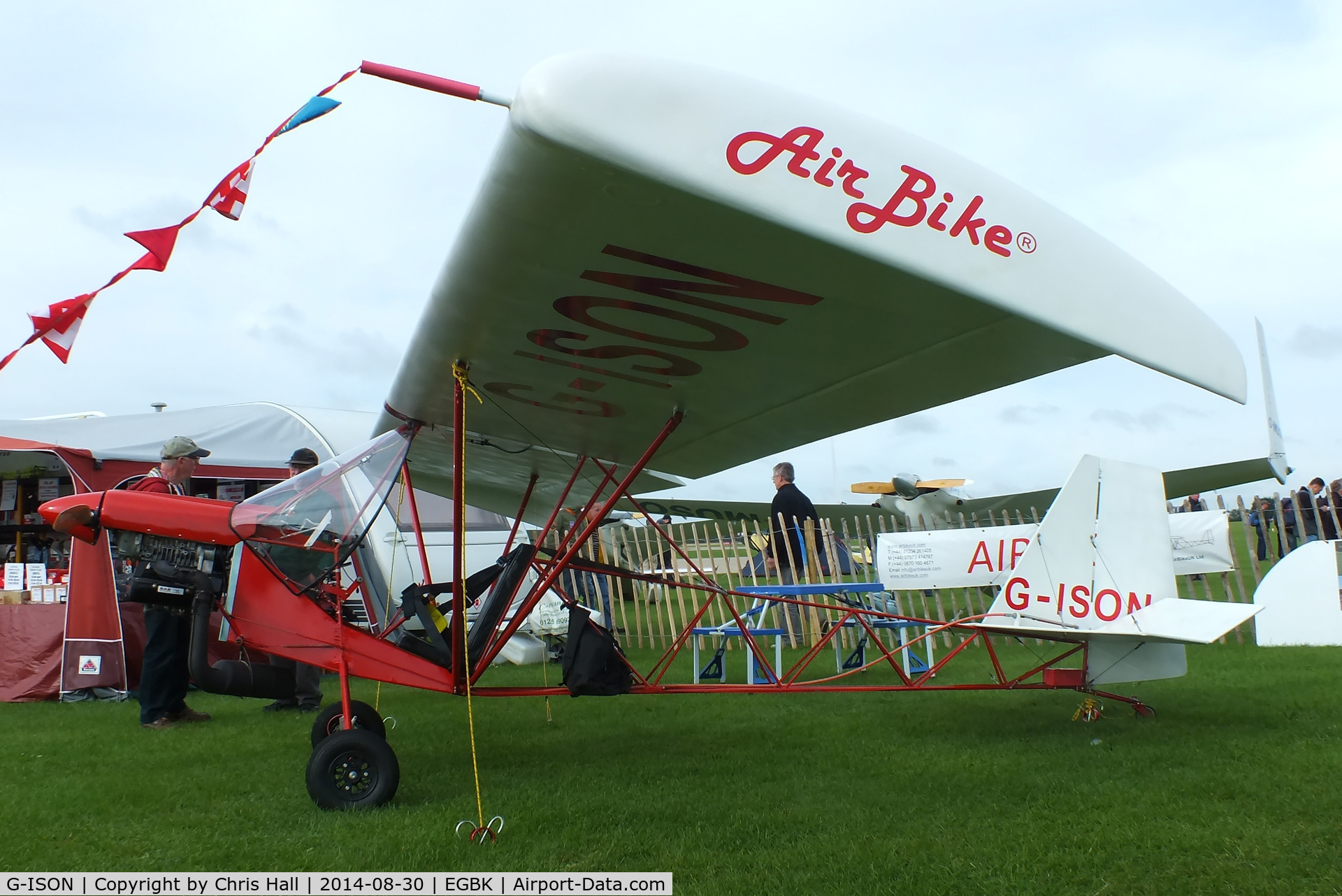 G-ISON, 2011 AirBikeUK Lite C/N 001, at the LAA Rally 2014, Sywell