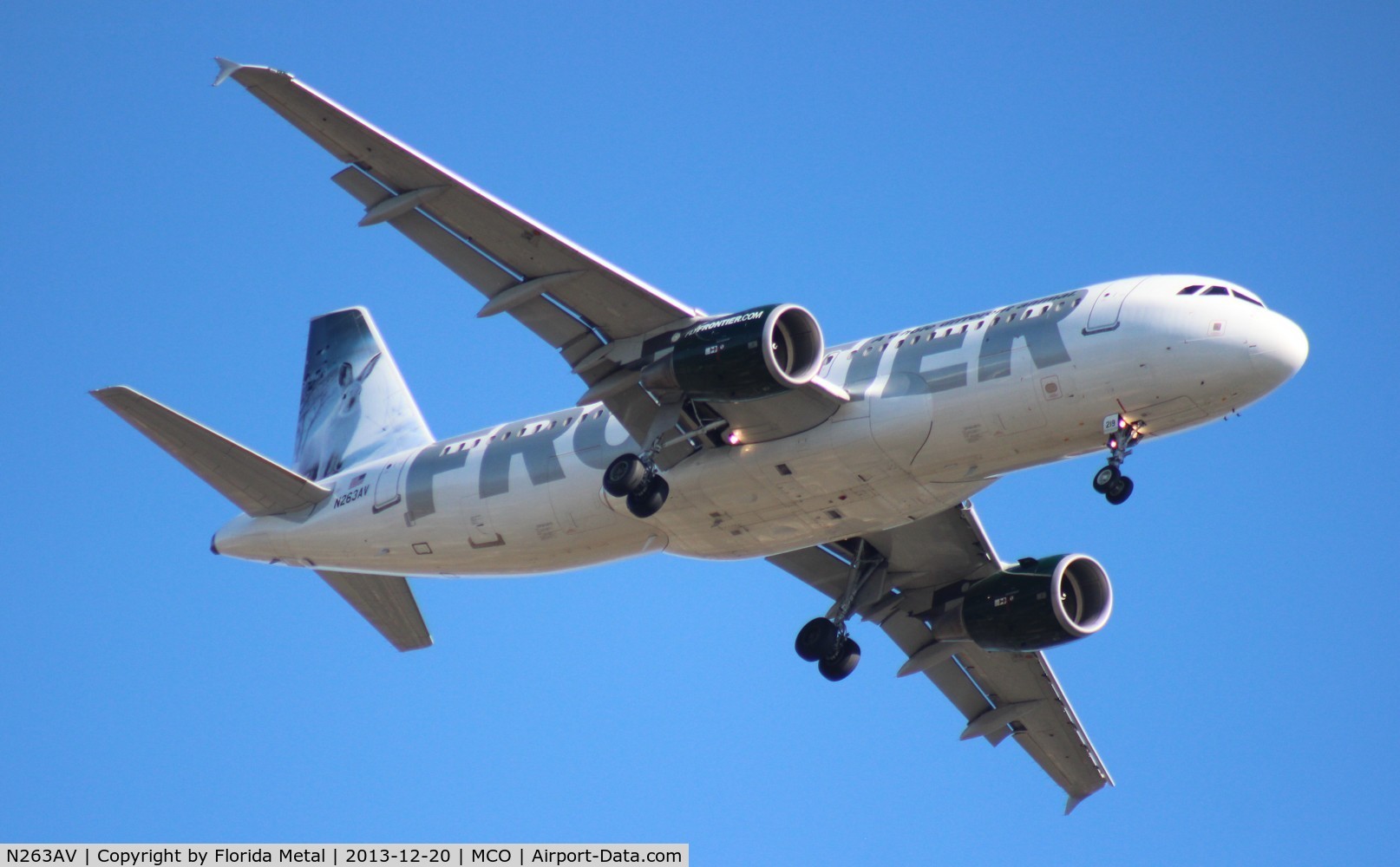 N263AV, 2002 Airbus A320-214 C/N 1860, Frontier Jack the Rabbit A320 - Since been renumbered N219FR