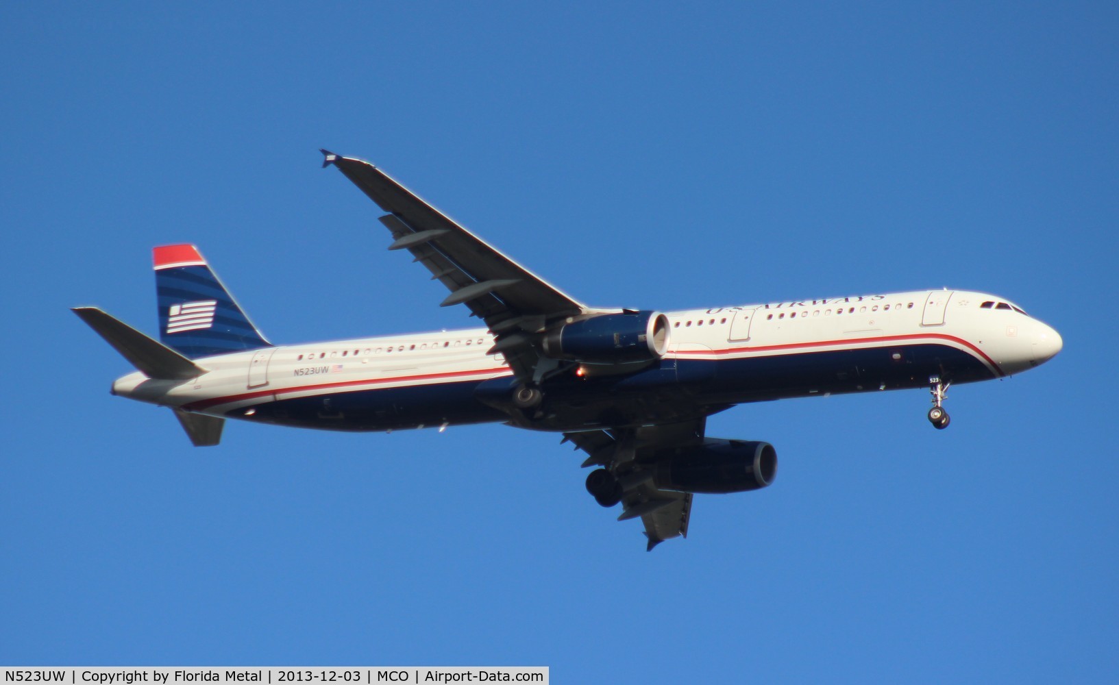 N523UW, 2009 Airbus A321-231 C/N 3960, USAirways A321