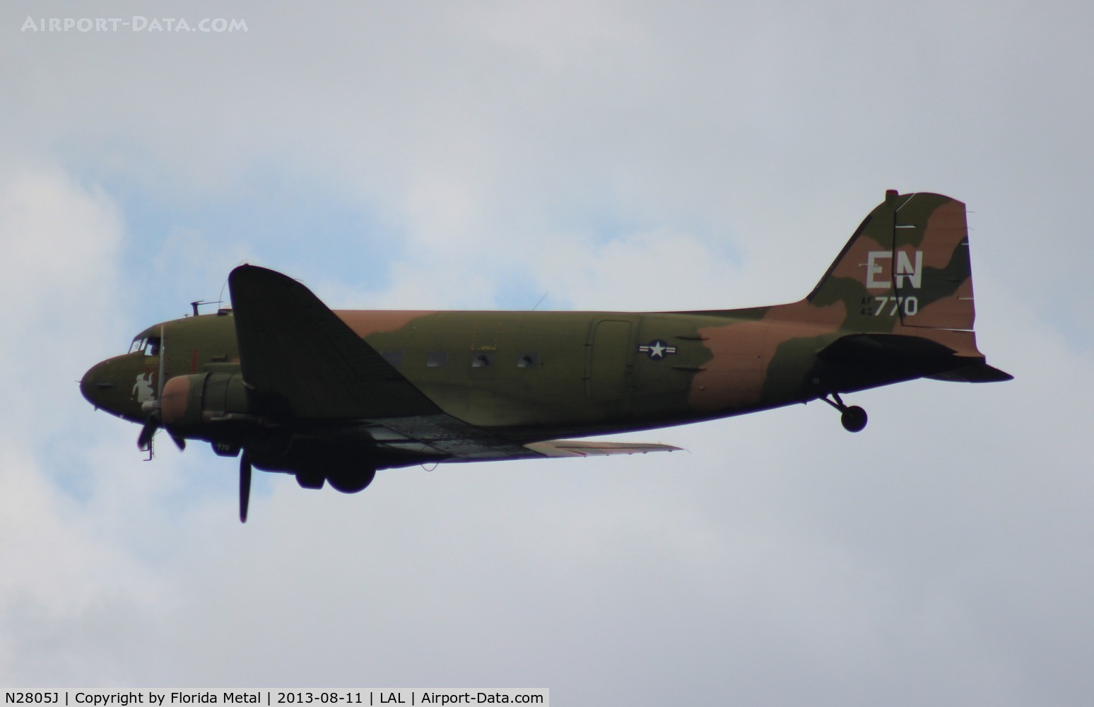 N2805J, 1944 Douglas DC3C-R-1830-90C C/N 20835, C-47 Skytrain