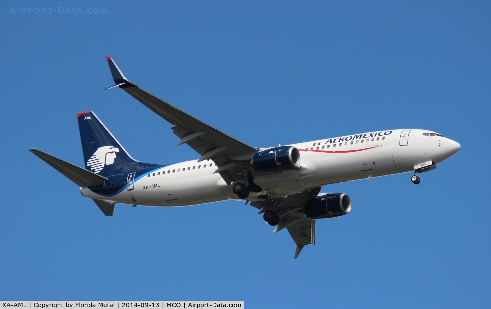 XA-AML, 2014 Boeing 737-852 C/N 36707, Aeromexico 737-800