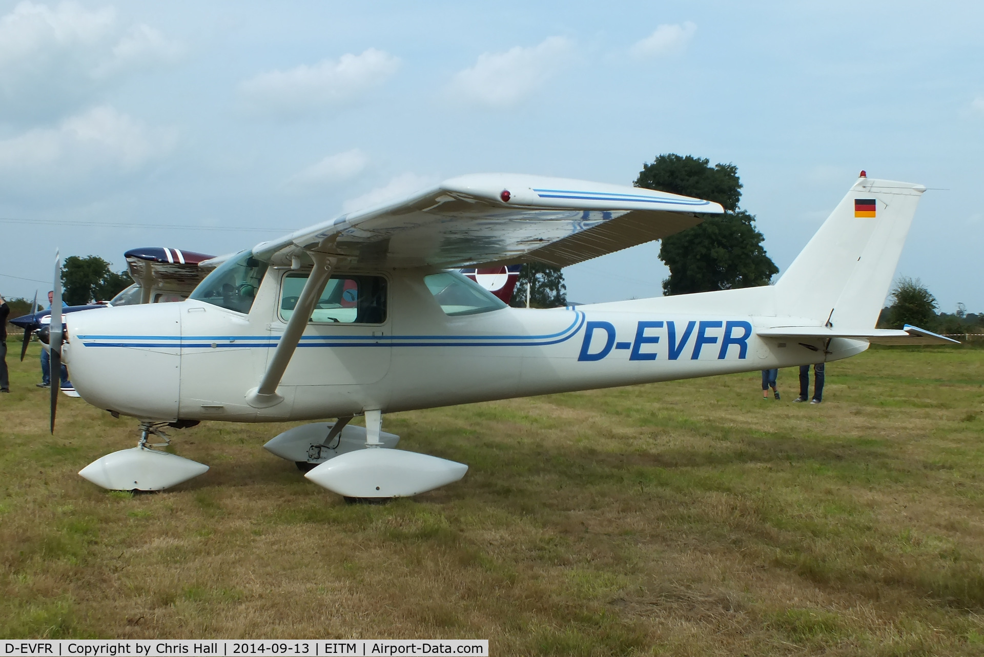 D-EVFR, Cessna 150J C/N 15070974, at the Trim airfield fly in, County Meath, Ireland