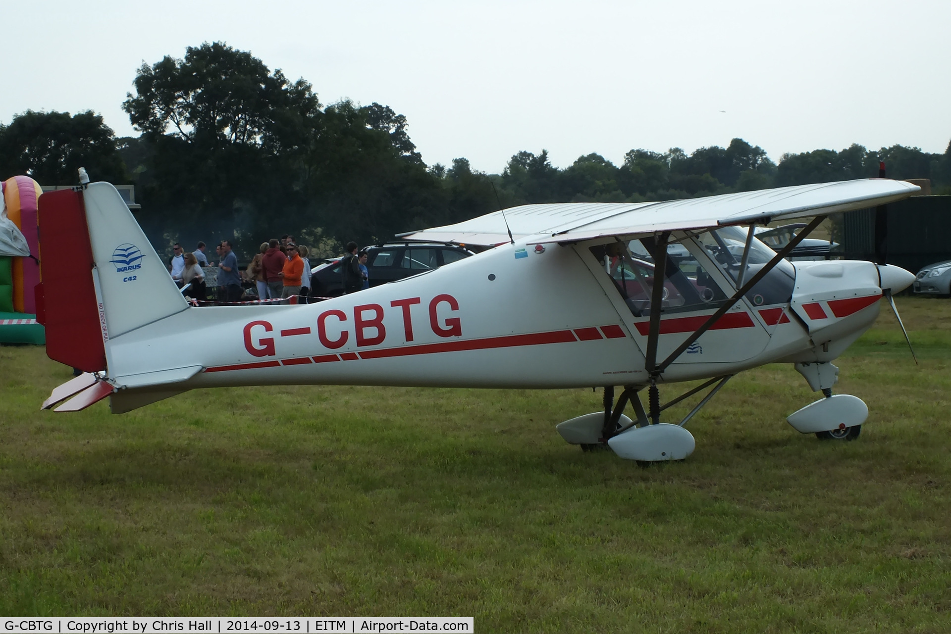 G-CBTG, 2002 Comco Ikarus C42 FB UK C/N PFA 322-13849, at the Trim airfield fly in, County Meath, Ireland