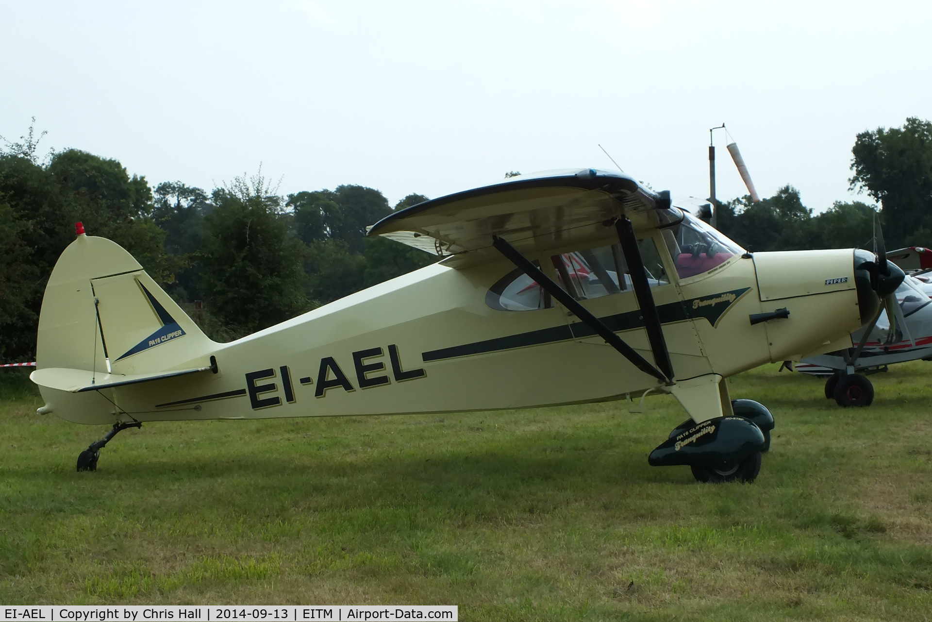 EI-AEL, 1949 Piper PA-16 Clipper C/N 16-186, at the Trim airfield fly in, County Meath, Ireland