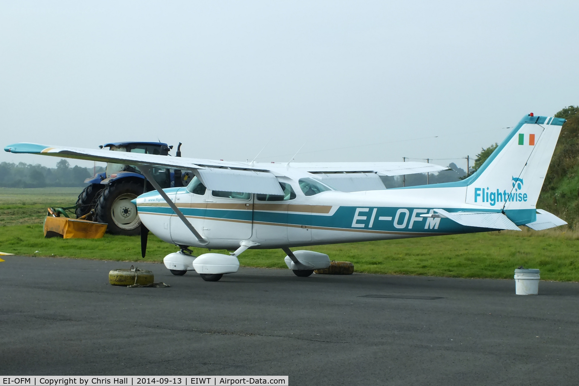 EI-OFM, Reims F172N Skyhawk C/N 1988, at Weston Airport, Ireland