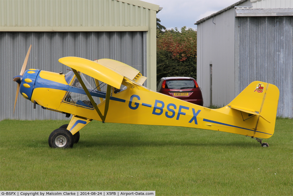G-BSFX, 1990 Denney Kitfox Mk2 C/N PFA 172-11723, Denney Kitfox Mk2, Fishburn Airfield UK, August 24th 2014.