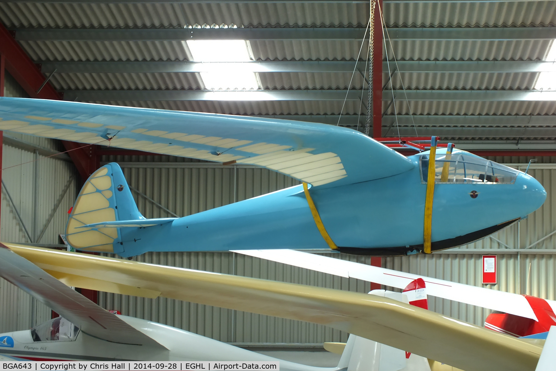 BGA643, 1939 Slingsby T.15 Gull III C/N 364, Gliding Heritage Centre, Lasham