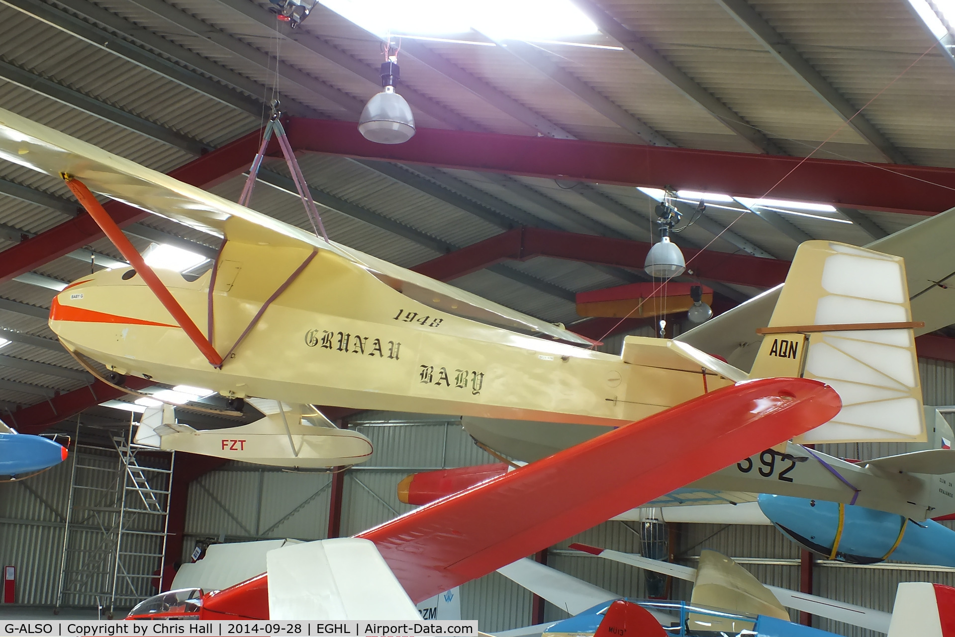 G-ALSO, Schneider DFS 108-49 Grunau Baby IIb C/N G3348, Gliding Heritage Centre, Lasham