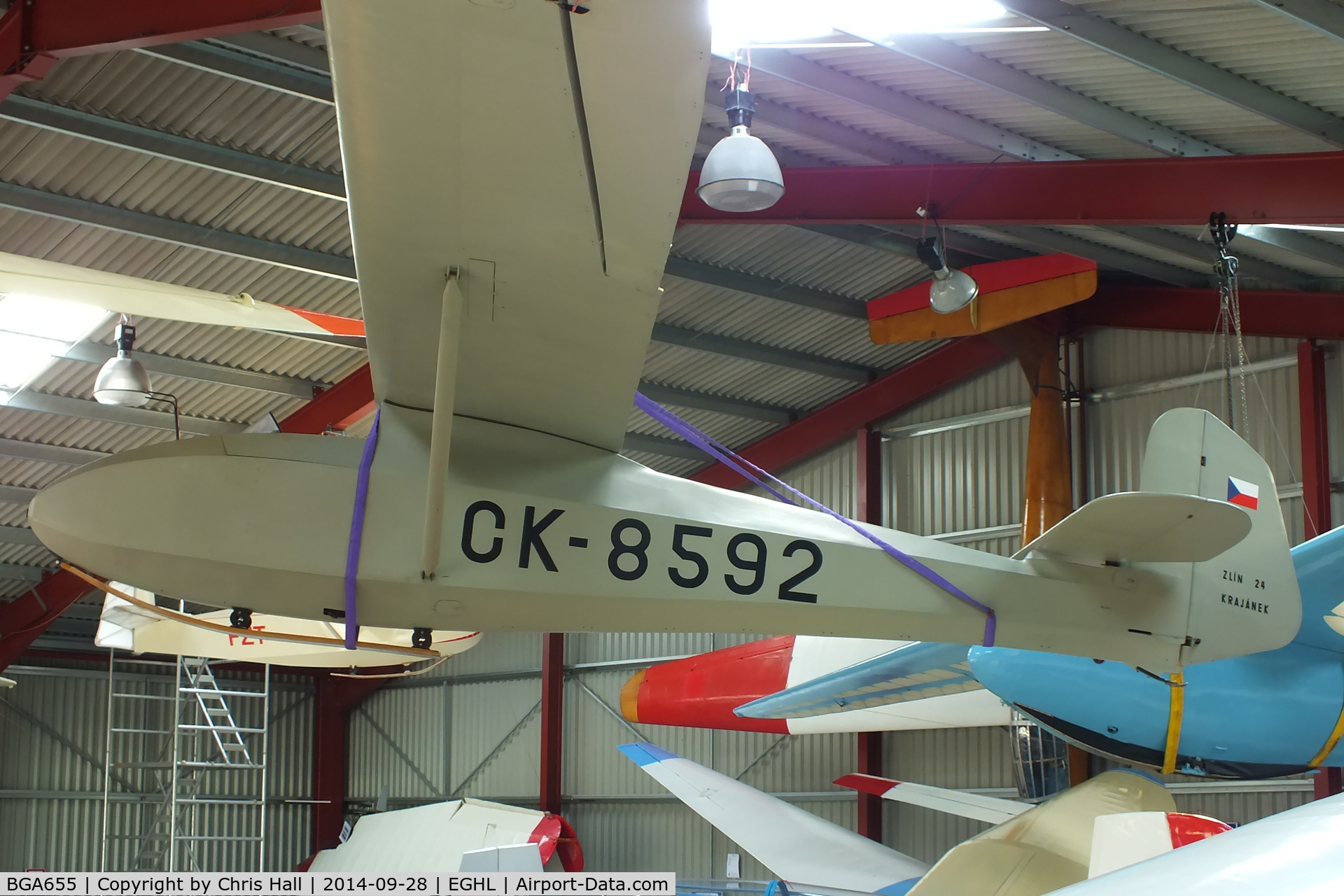 BGA655, Zlin Z-24 Krajanek C/N 101, Gliding Heritage Centre, Lasham