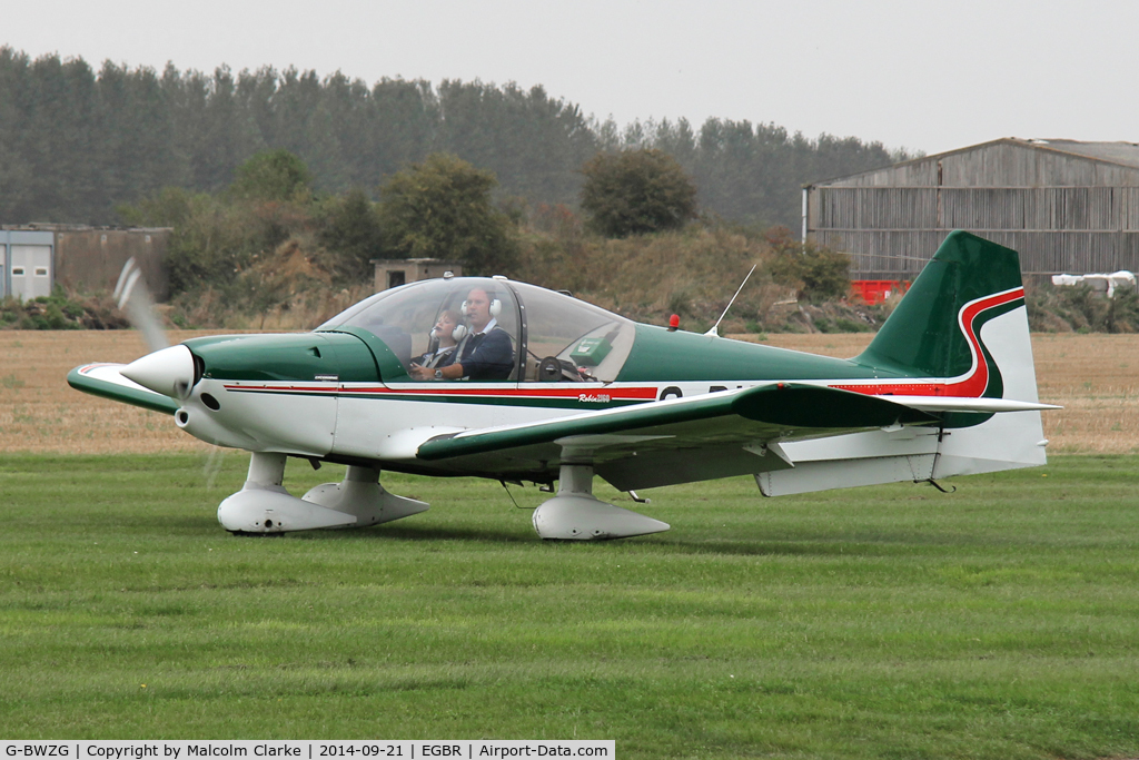 G-BWZG, 1997 Robin R-2160 Alpha Sport C/N 311, Robin R-2160 at the Real Aeroplane Company's Helicopter Fly-In, Breighton Airfield, North Yorkshire, September 21st 2014.