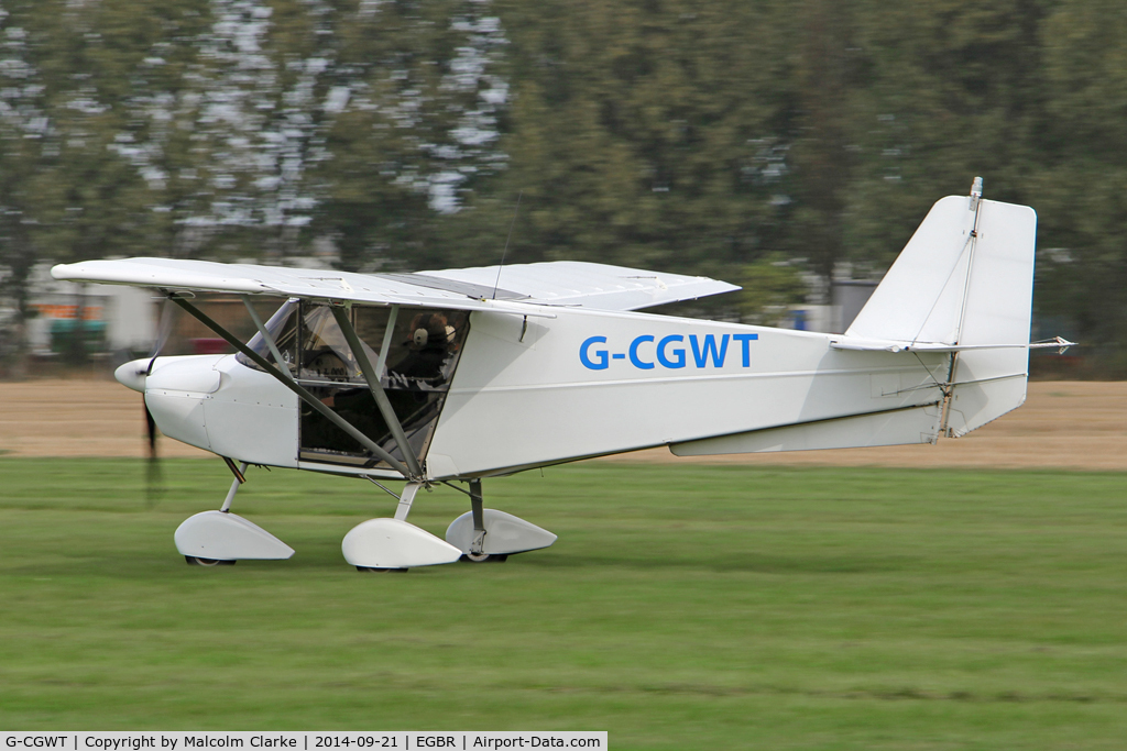G-CGWT, 2008 Best Off SkyRanger Swift 912(1) C/N BMAA/HB/567, Skyranger Swift 912(1) at the Real Aeroplane Club's Helicopter Fly-In, Breighton Airfield, North Yorkshire, September 21st 2014.