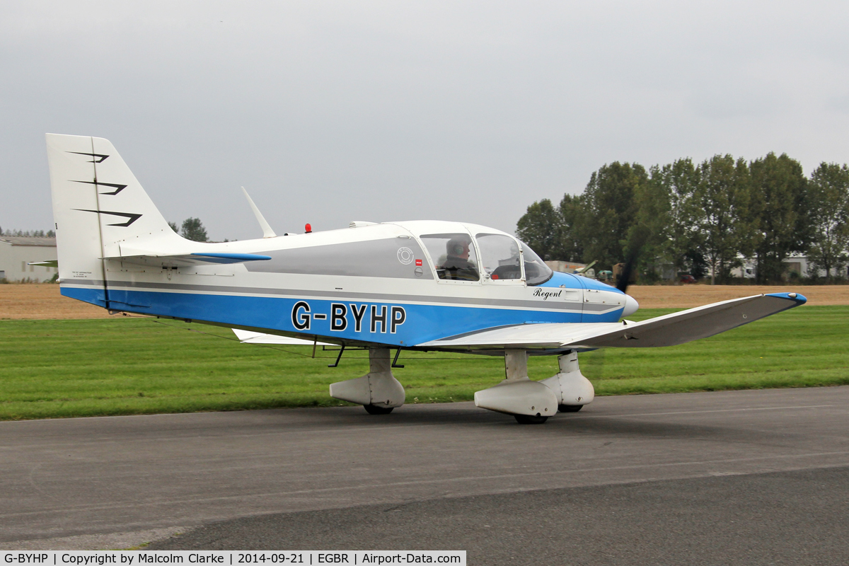 G-BYHP, 1970 CEA DR-253B Regent C/N 161, CEA DR-253B Regent at the Real Aeroplane Club's Helicopter Fly-In, Breighton Airfield, North Yorkshire, September 21st 2014.