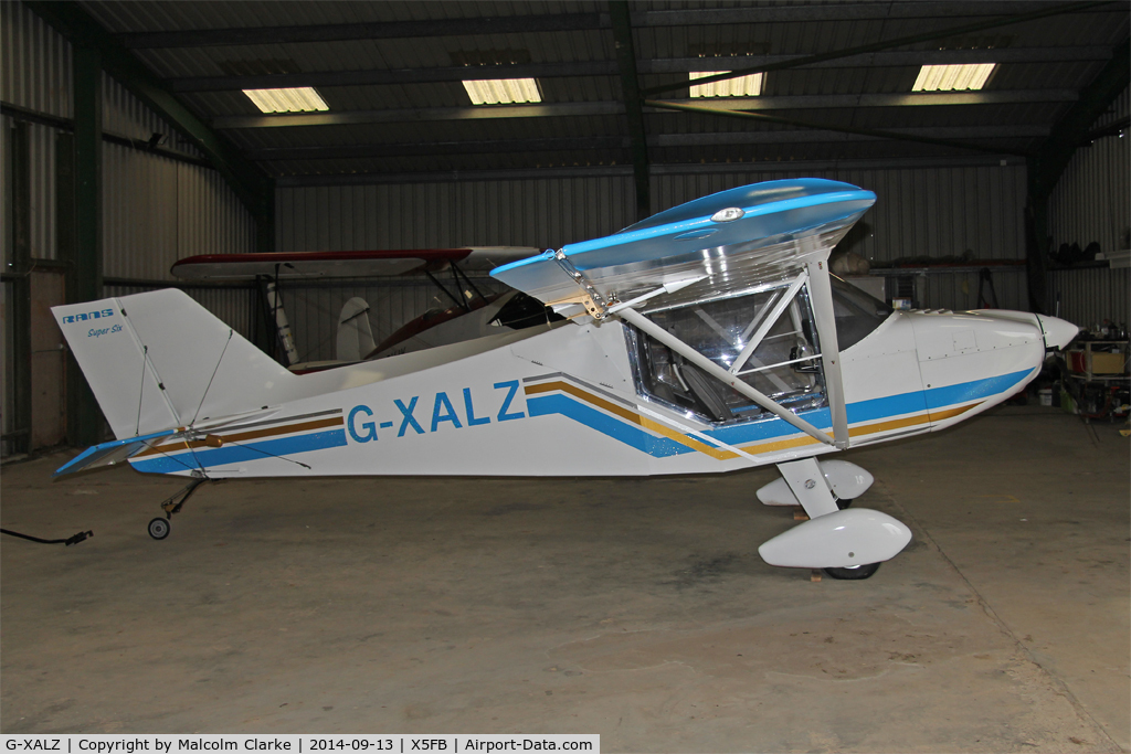 G-XALZ, 2009 Rans S-6S-116 Super Six C/N PFA 204A-14378, Rans S-6S-116 Super Six, Fishburn Airfield UK, September 13th 2014.
