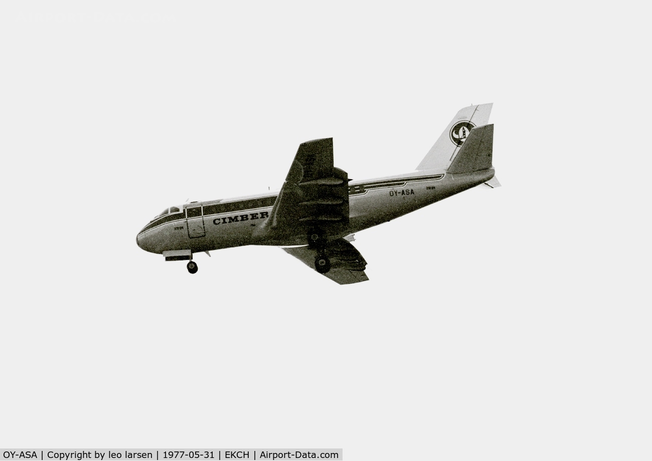 OY-ASA, 1975 VFW-Fokker VFW-614 C/N G08, Copenhagen Kastrup 31.5.77
