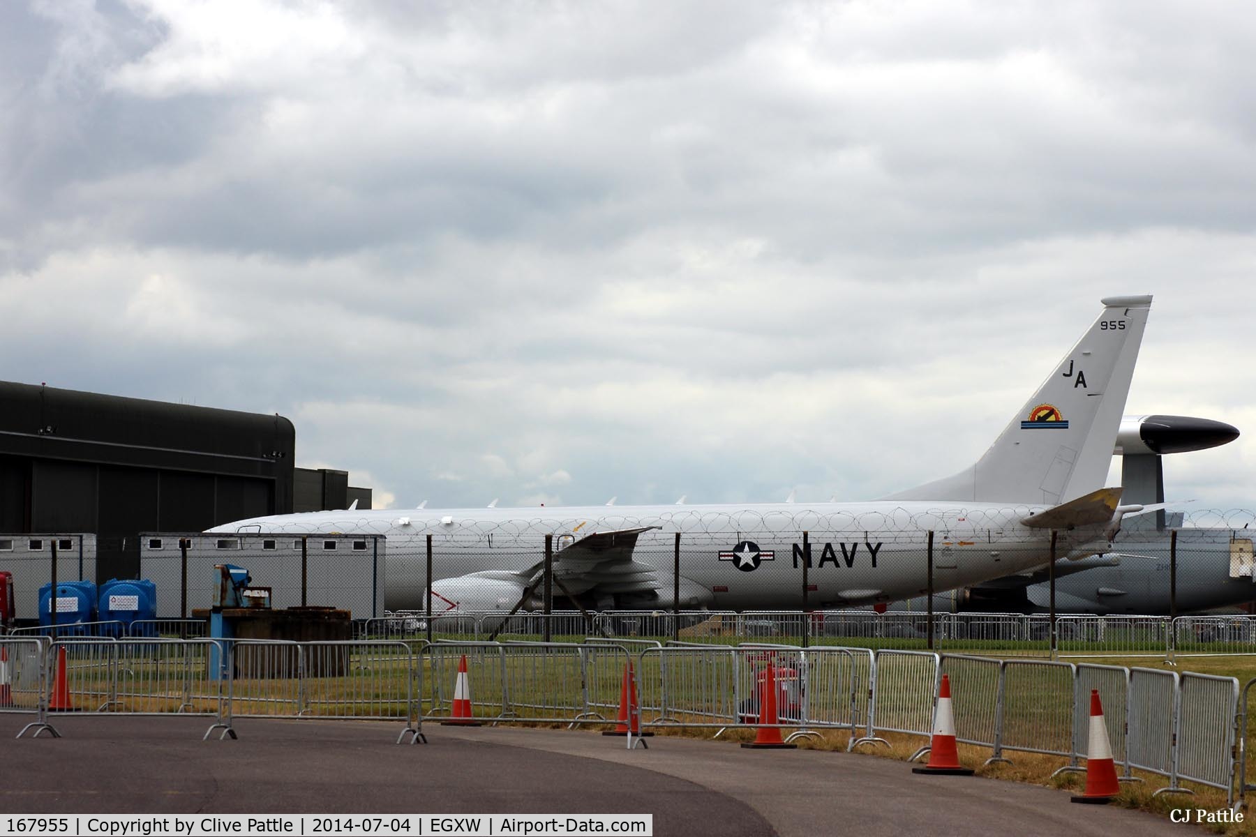 167955, 2011 Boeing P-8A Poseidon C/N 40595, Parked up at Waddington