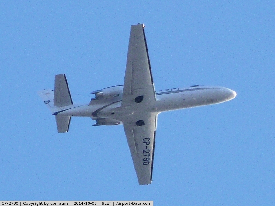 CP-2790, 2003 Cessna 550 Citation Bravo C/N 550-1052, Leaving El Trompillo