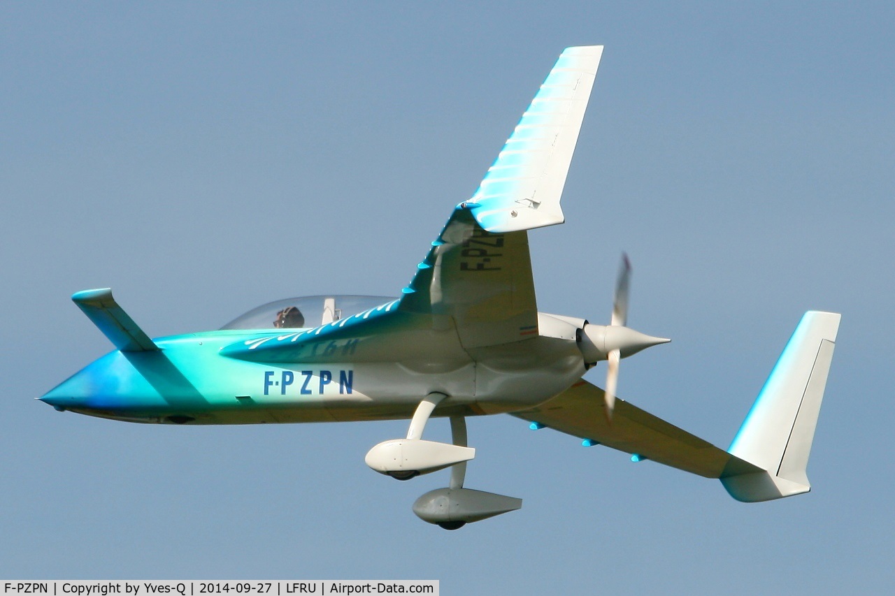 F-PZPN, Rutan Long-EZ C/N 2115, Rutan Long-EZ, Solo display, Morlaix-Ploujean airport (LFRU-MXN) air show in september 2014