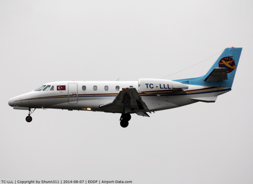 TC-LLL, Cessna 560XL Citation C/N 560-5722, Landing rwy 25L