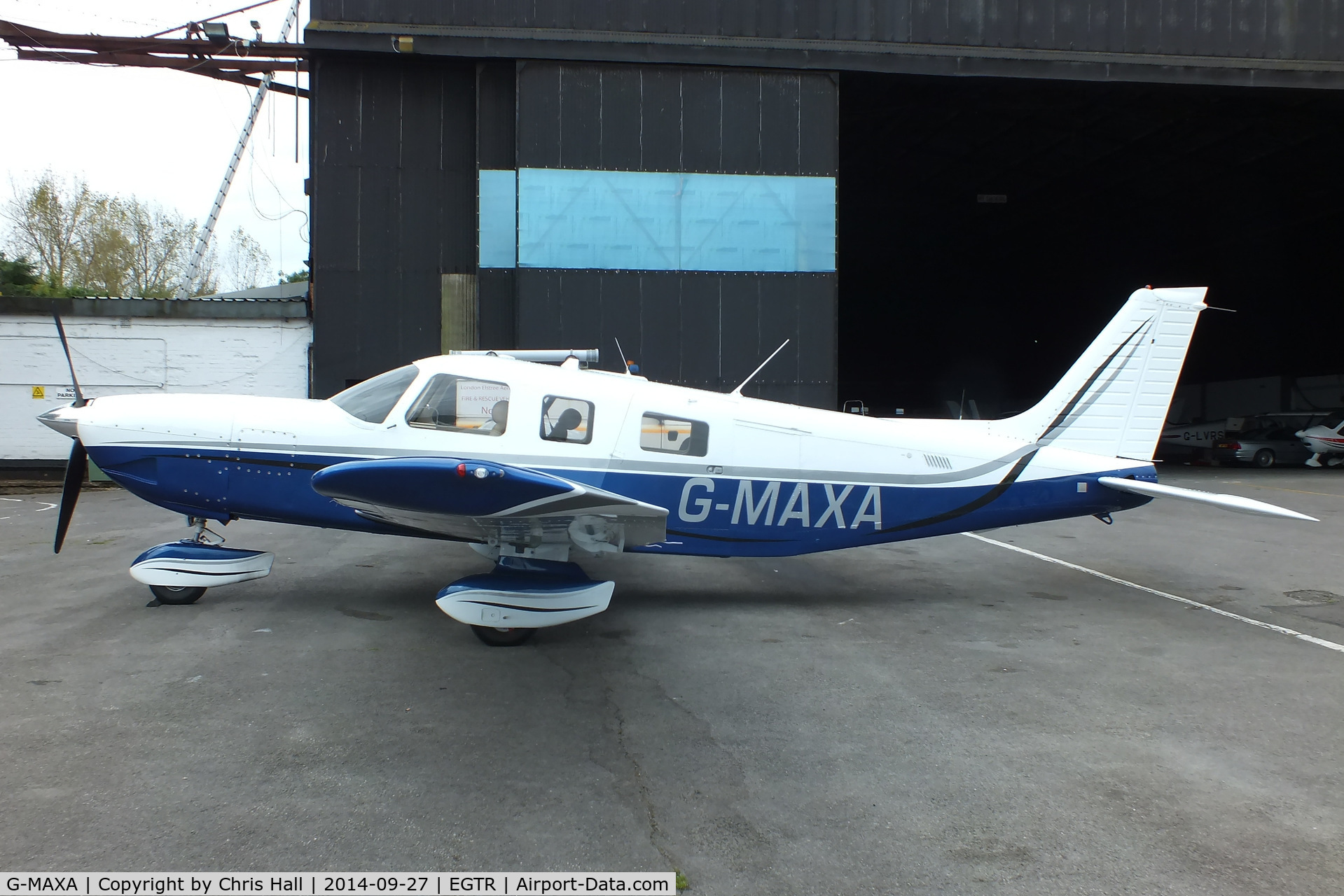 G-MAXA, 2004 Piper PA-32-301FT 6X Saratoga Saratoga C/N 3232021, parked at Elstree