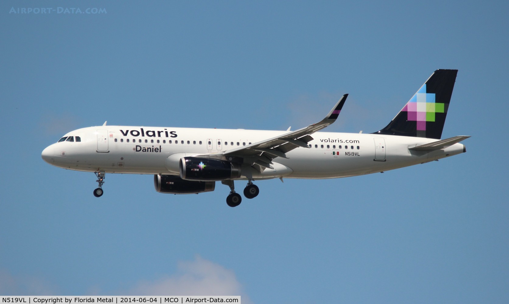 N519VL, 2013 Airbus A320-233 C/N 5510, new to database Volaris A320
