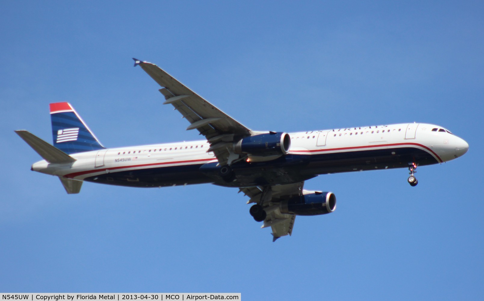 N545UW, 2011 Airbus A321-231 C/N 4850, USAirways