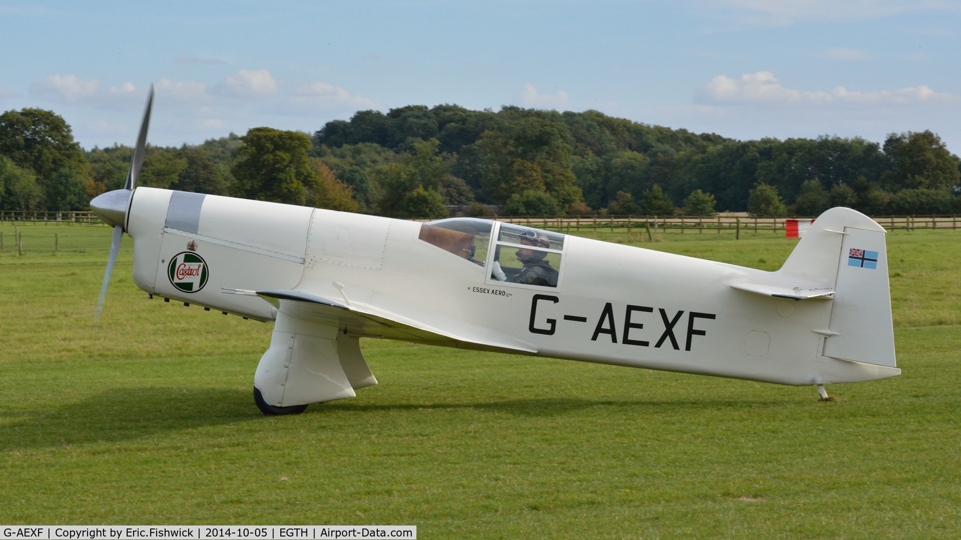 G-AEXF, 1936 Percival E-2H Mew Gull C/N E22, 1. G-AEXF at the rousing season finale Race Day Air Show at Shuttleworth, Oct. 2014.