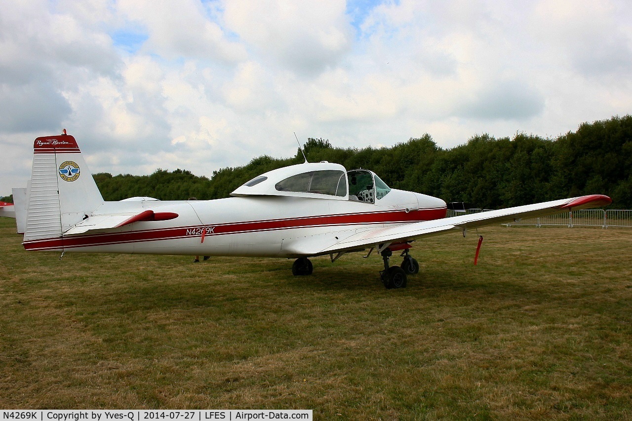 N4269K, 1948 Ryan Navion A C/N NAV-4-1269, Ryan Navion A, Static display, Guiscriff airfield (LFES) open day 2014