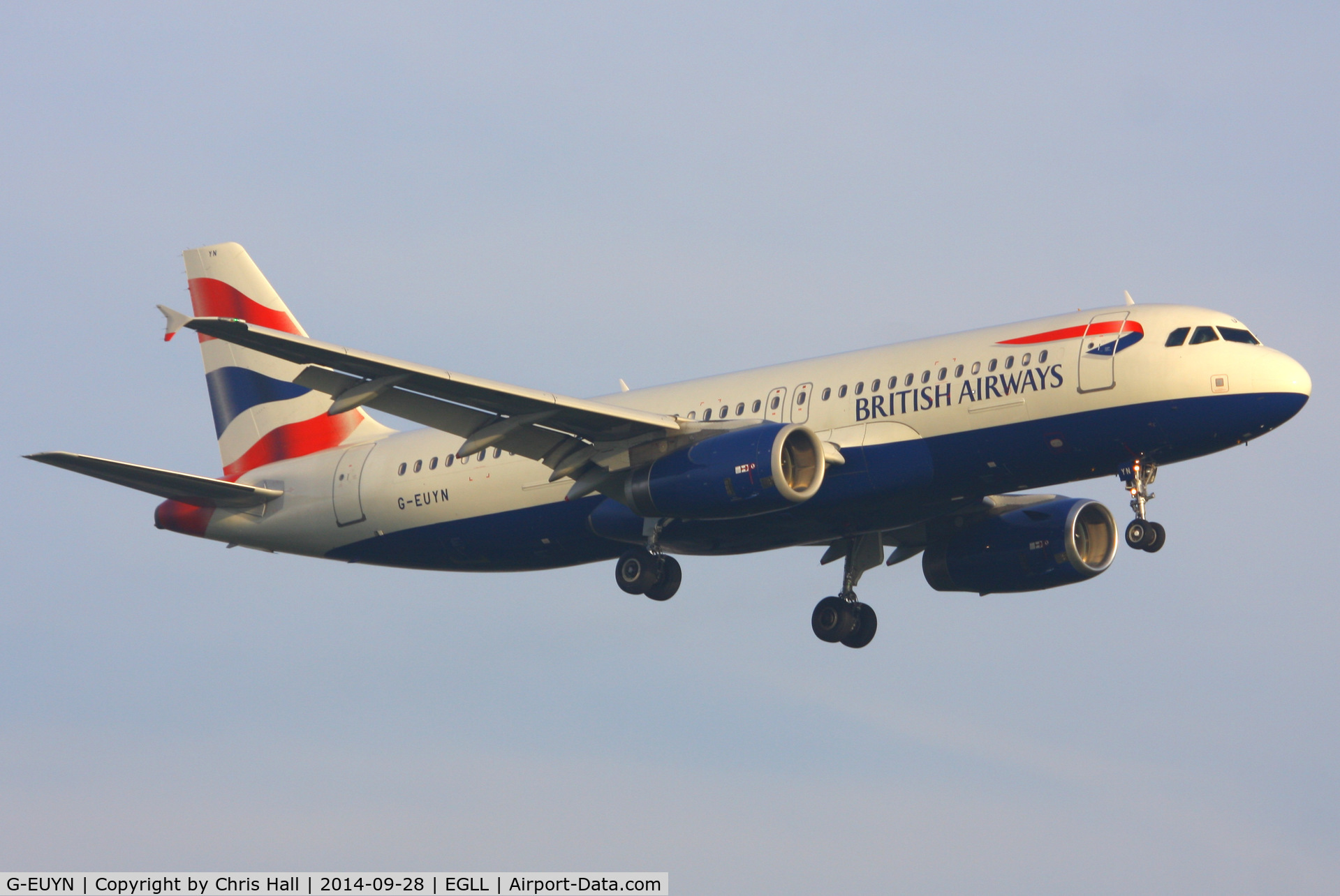 G-EUYN, 2011 Airbus A320-232 C/N 4975, British Airways