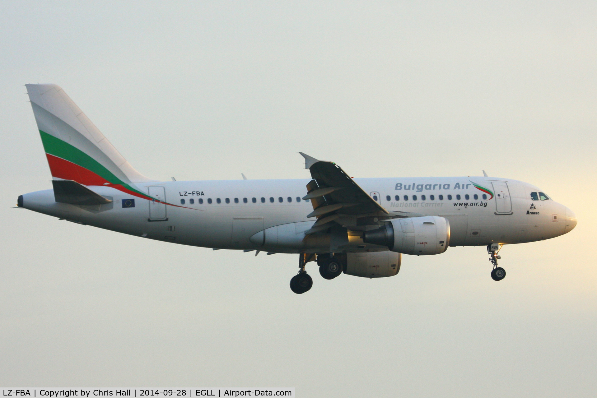 LZ-FBA, 2008 Airbus A319-112 C/N 3564, Bulgaria Air