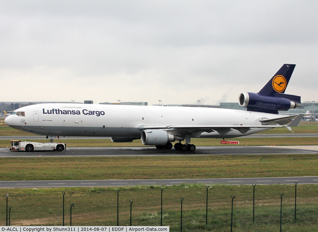 D-ALCL, 2000 McDonnell Douglas MD-11F C/N 48804, Trackted to the Lufthansa Cargo area...