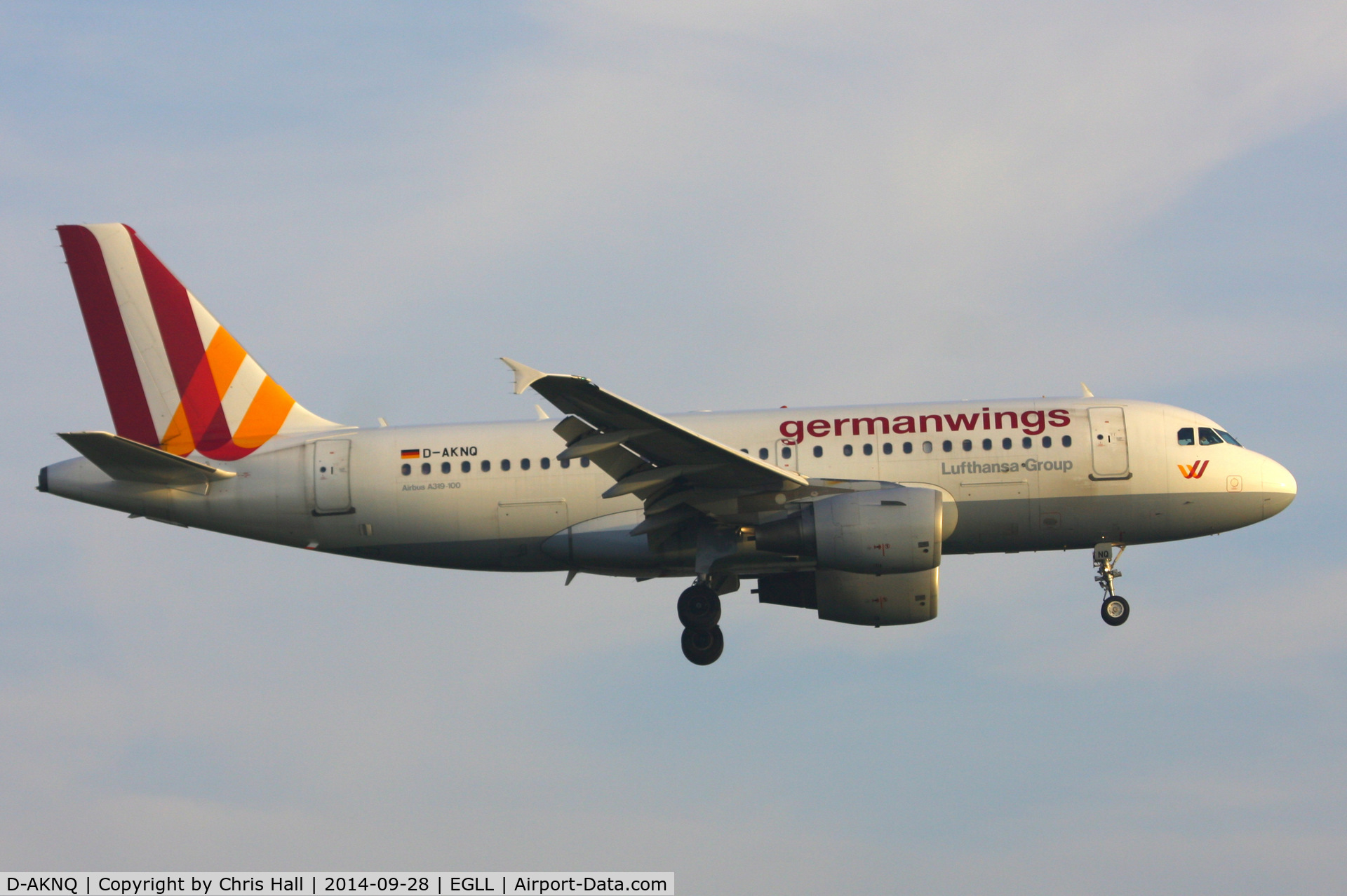 D-AKNQ, 2000 Airbus A319-112 C/N 1170, Germanwings