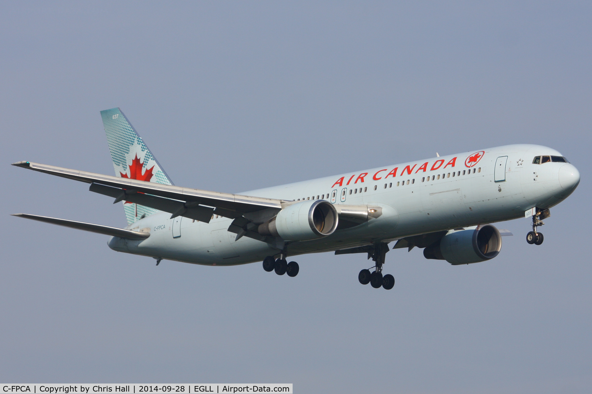 C-FPCA, 1989 Boeing 767-375 C/N 24306, Air Canada