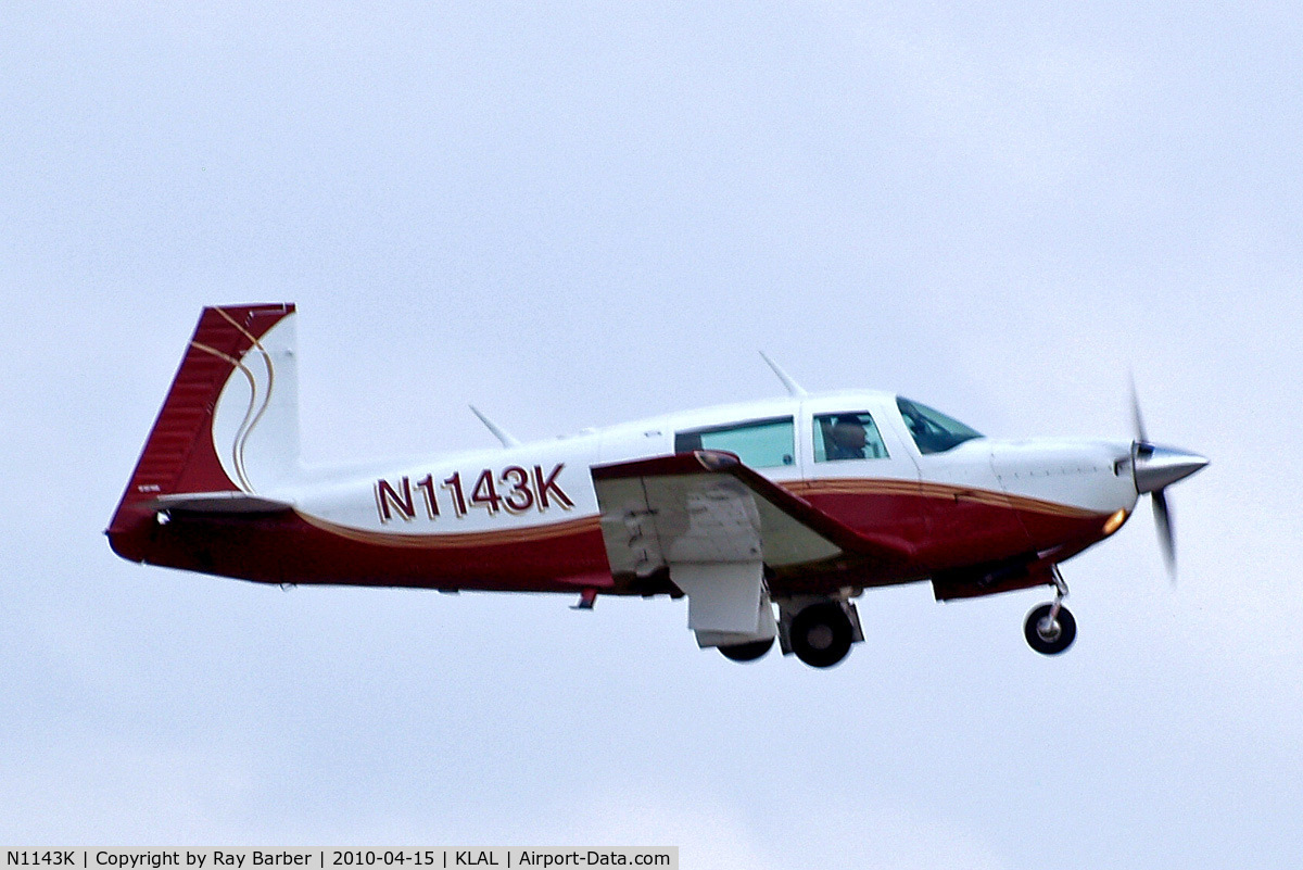 N1143K, 1981 Mooney M20J 201 C/N 24-1181, M.20J Model 201 [24-1181] Lakeland-Linder~N 15/04/2010