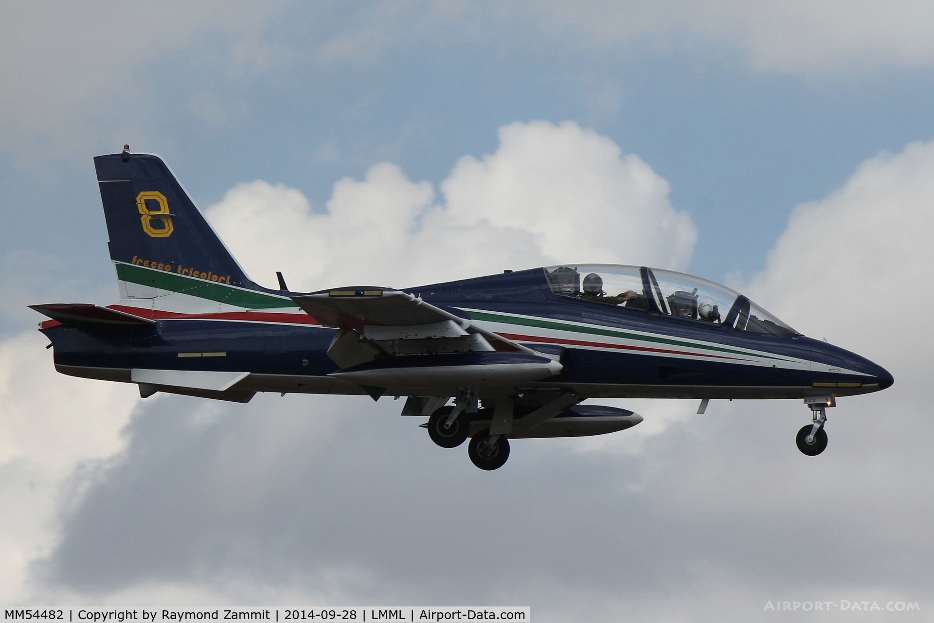 MM54482, Aermacchi MB-339PAN C/N 6677/072/AD011, MB339 MM54482/8 Frecce Tricolori Italian Air Force