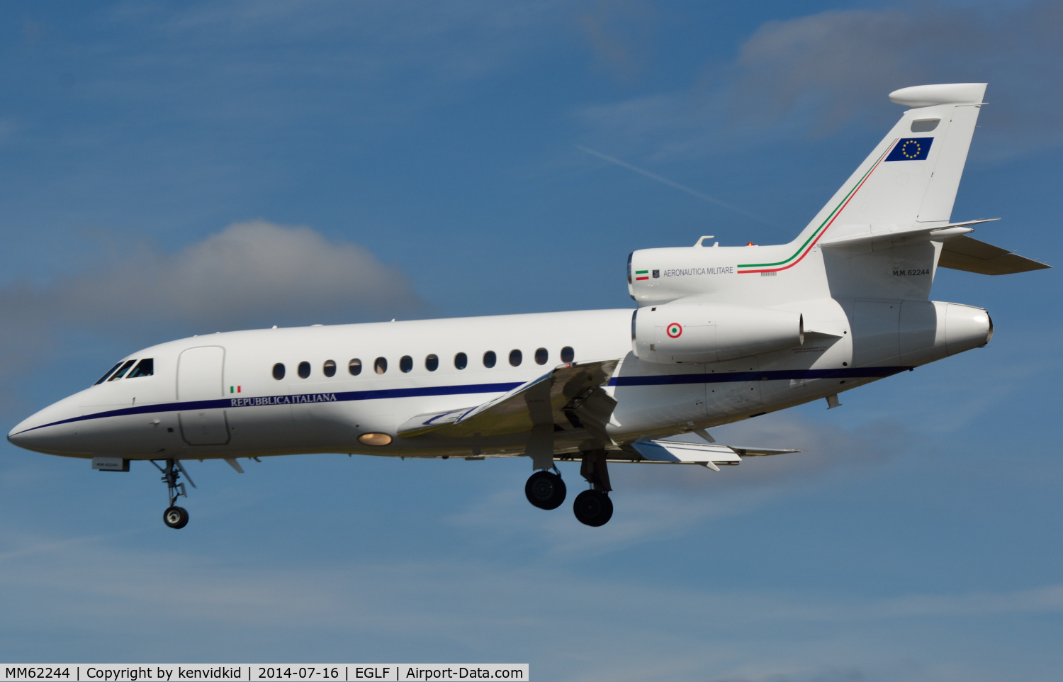 MM62244, 2005 Dassault Falcon 900EX C/N 149, VIP arrival.