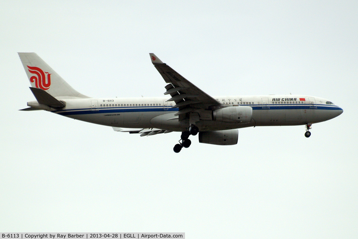 B-6113, 2007 Airbus A330-243 C/N 890, Airbus A330-243 [890] (Air China) Home~G 28/04/2013. On approach 27L.