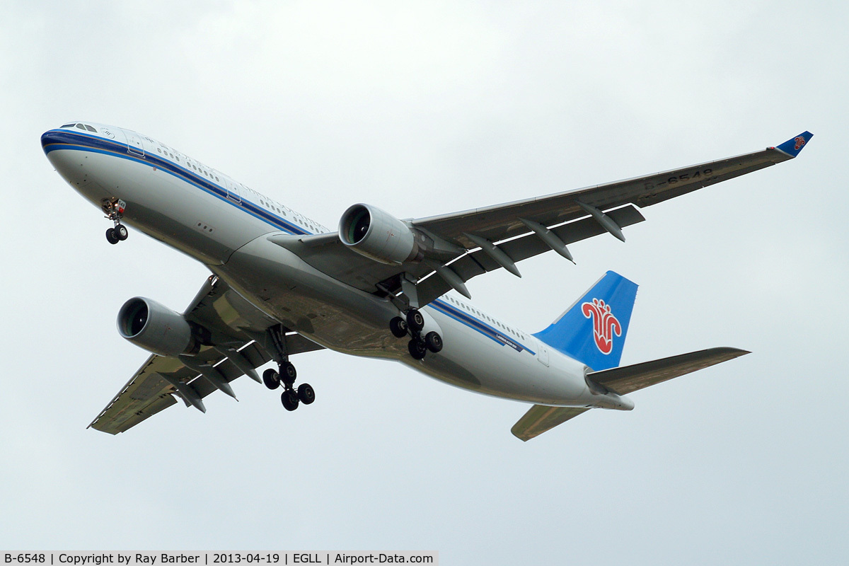 B-6548, 2012 Airbus A330-223 C/N 1335, Airbus A330-223 [1335] (China Southern Airlines) Home~G 19/04/2013. On approach 27R.