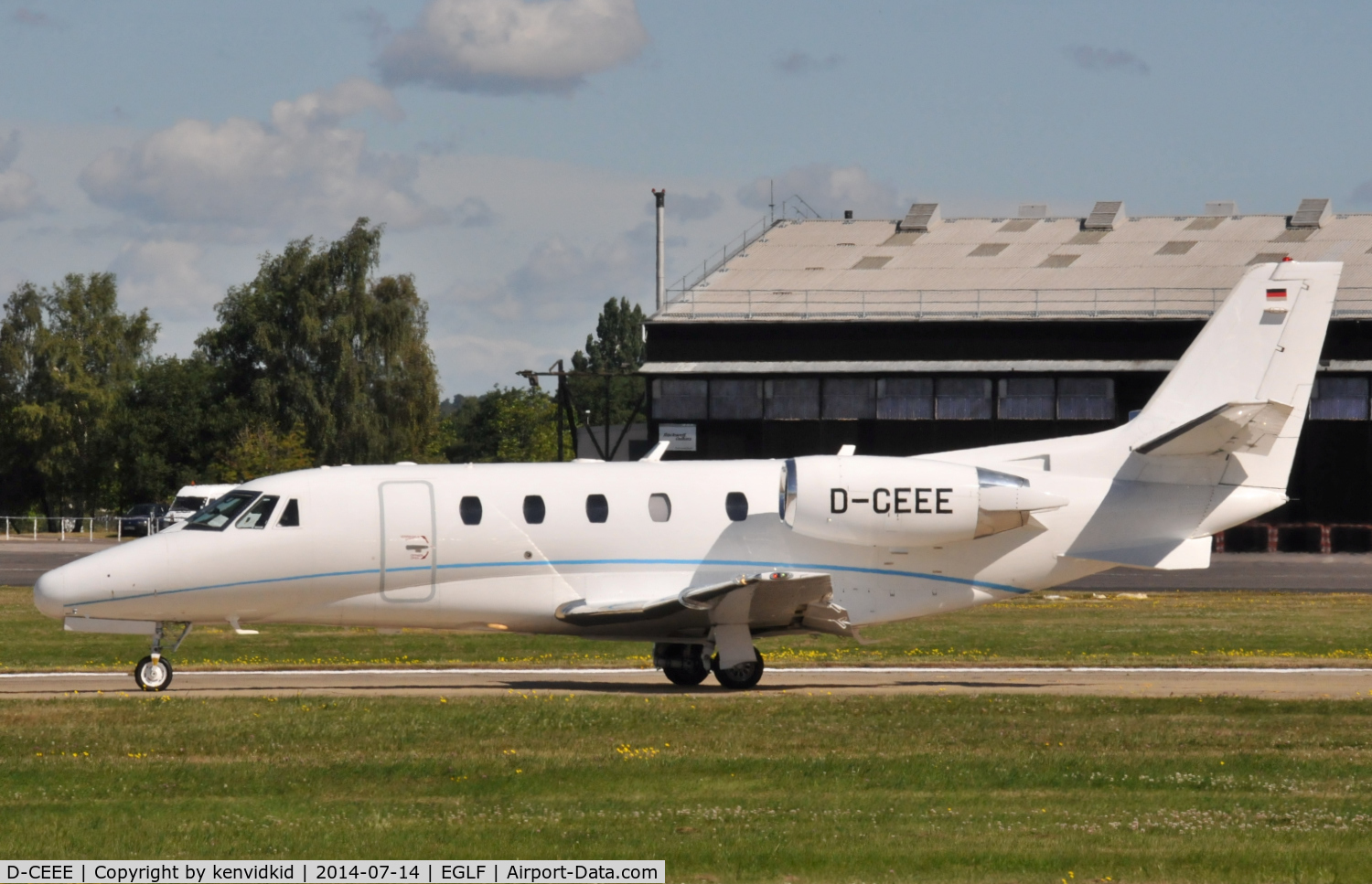 D-CEEE, 2006 Cessna 560XLS Citation Excel C/N 560-5630, Executive departure.