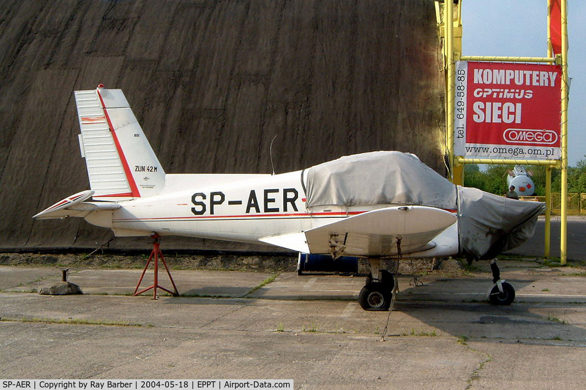 SP-AER, 1977 Zlin Z-42M C/N 0121, Zlin Z.42M [0121] Piotrkow-Trybunalski~SP 18/05/2004