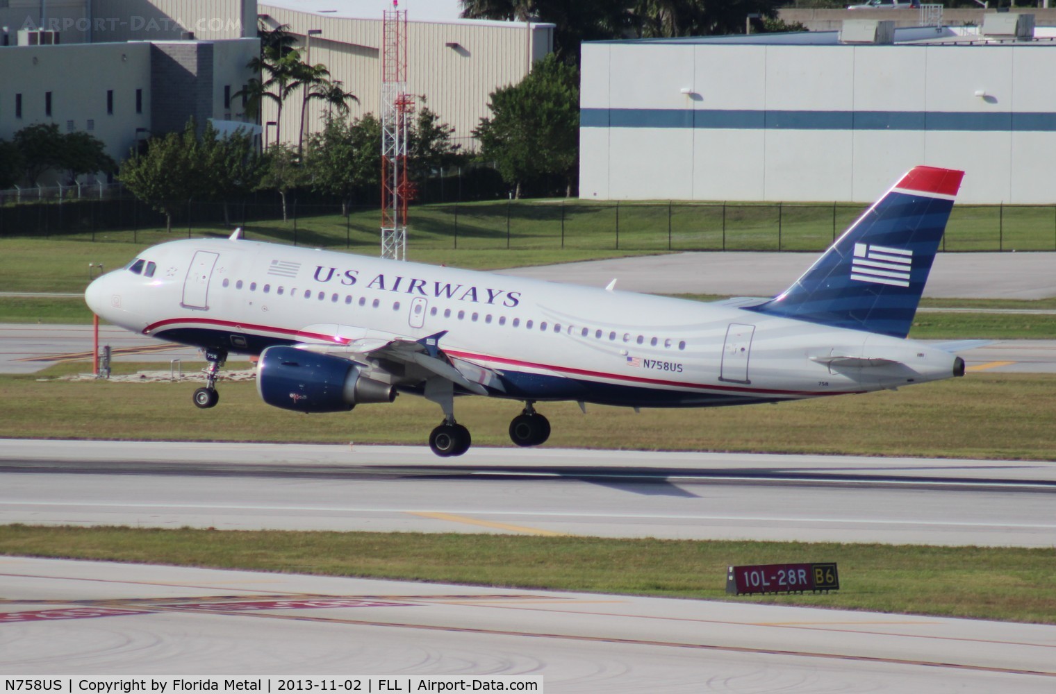 N758US, 2000 Airbus A319-112 C/N 1348, US Airways