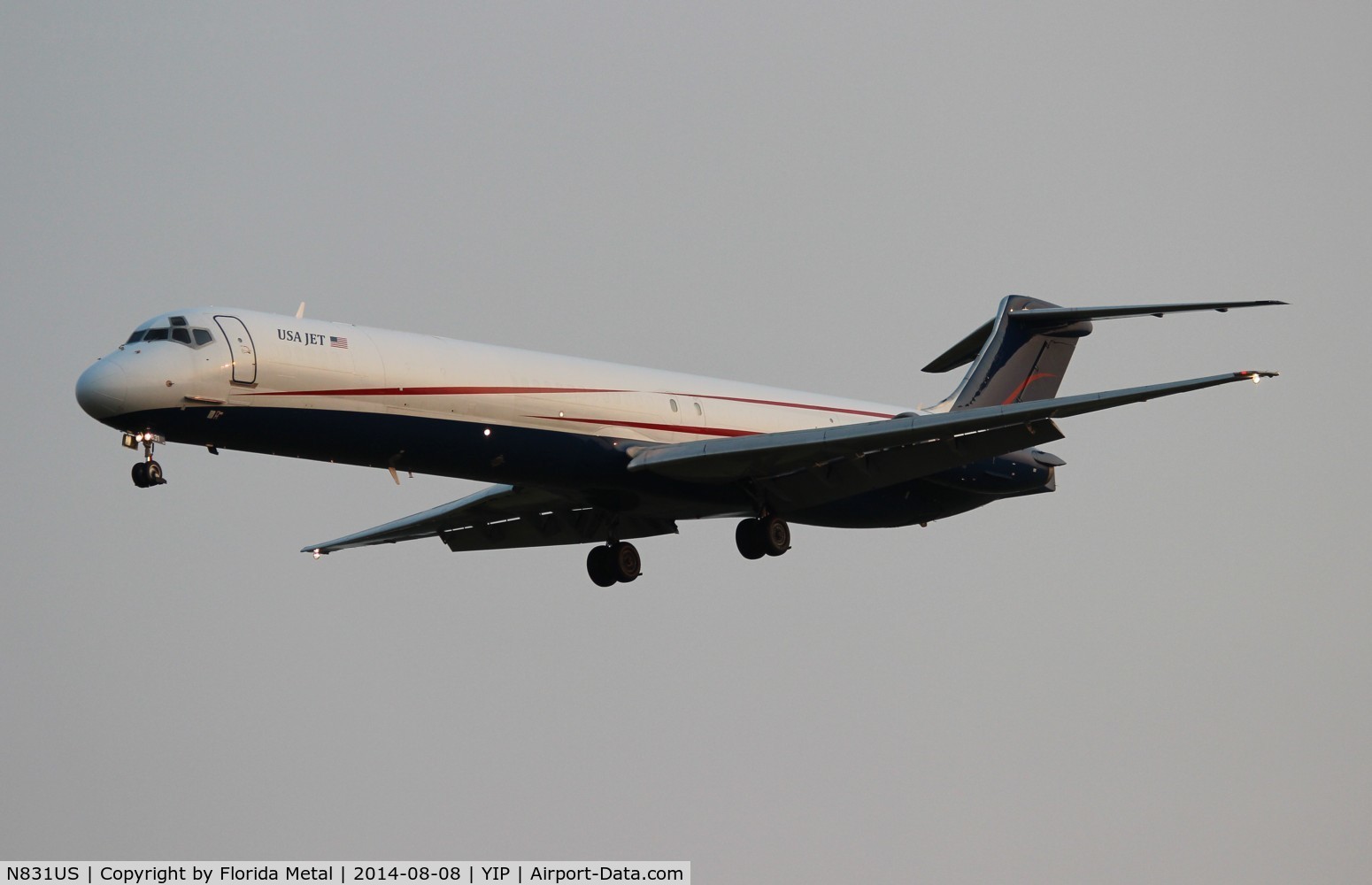 N831US, 1989 McDonnell Douglas MD-83 (DC-9-83) C/N 49791, USA Jet Cargo MD-83