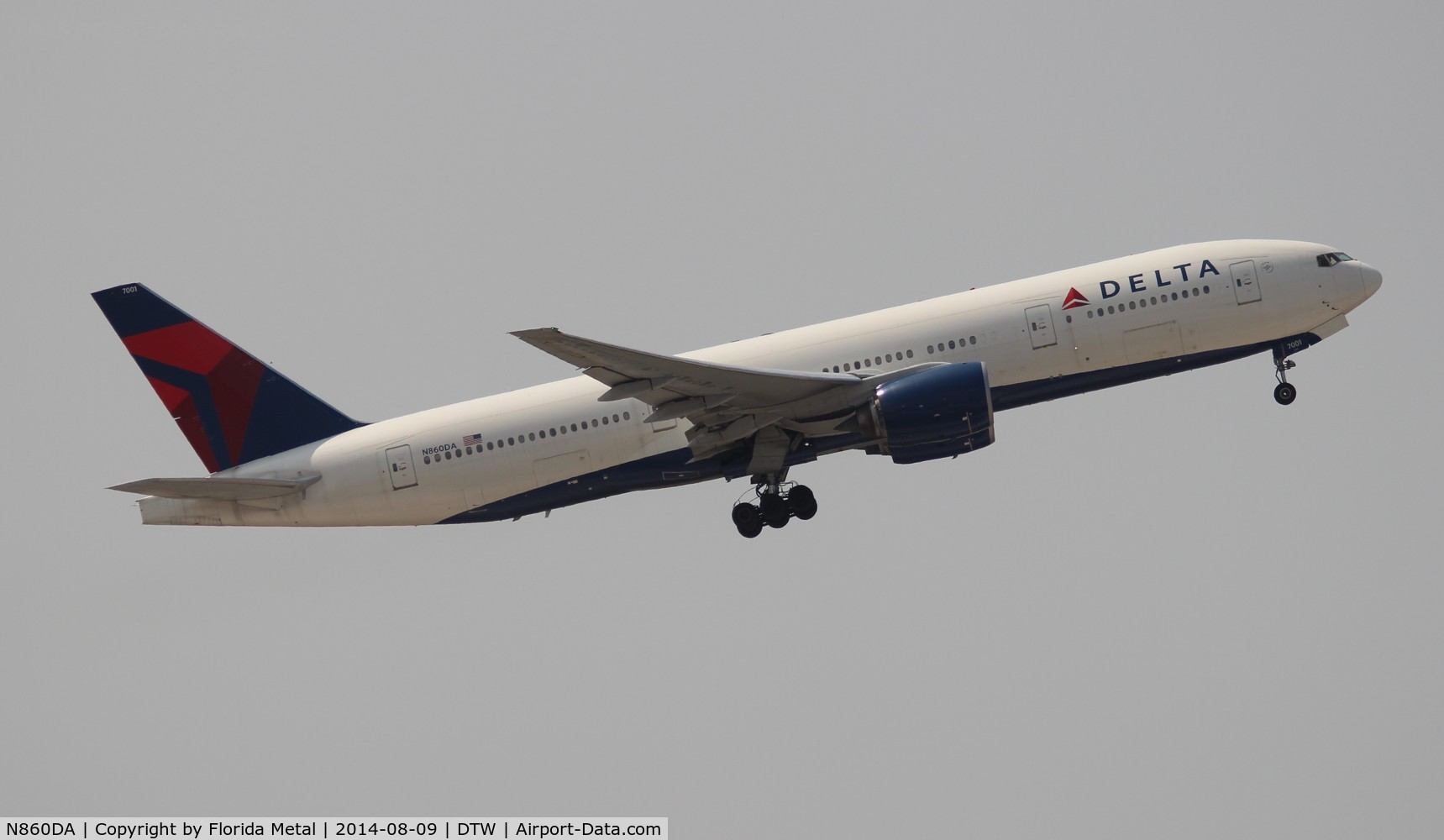 N860DA, 1999 Boeing 777-232 C/N 29951, Delta 777-200