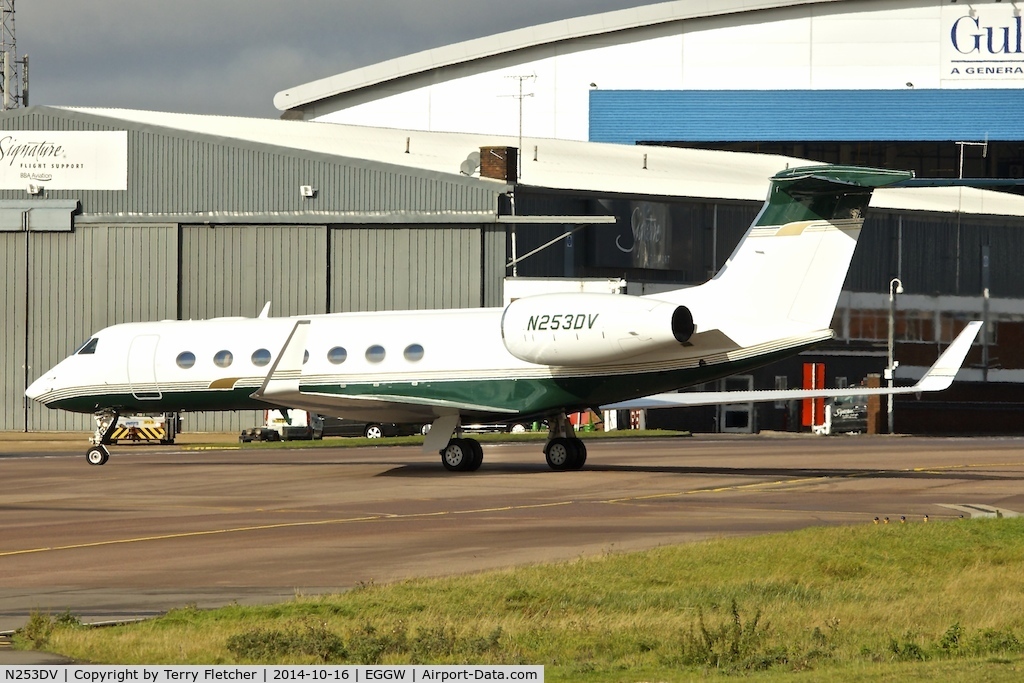 N253DV, Gulfstream Aerospace GV-SP (G550) C/N 5257, Gulfstream Aerospace GV-SP (G550), c/n: 5257 at Luton