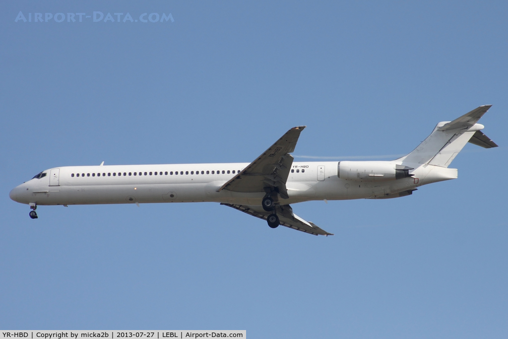 YR-HBD, 1991 McDonnell Douglas MD-83 (DC-9-83) C/N 49808, Landing