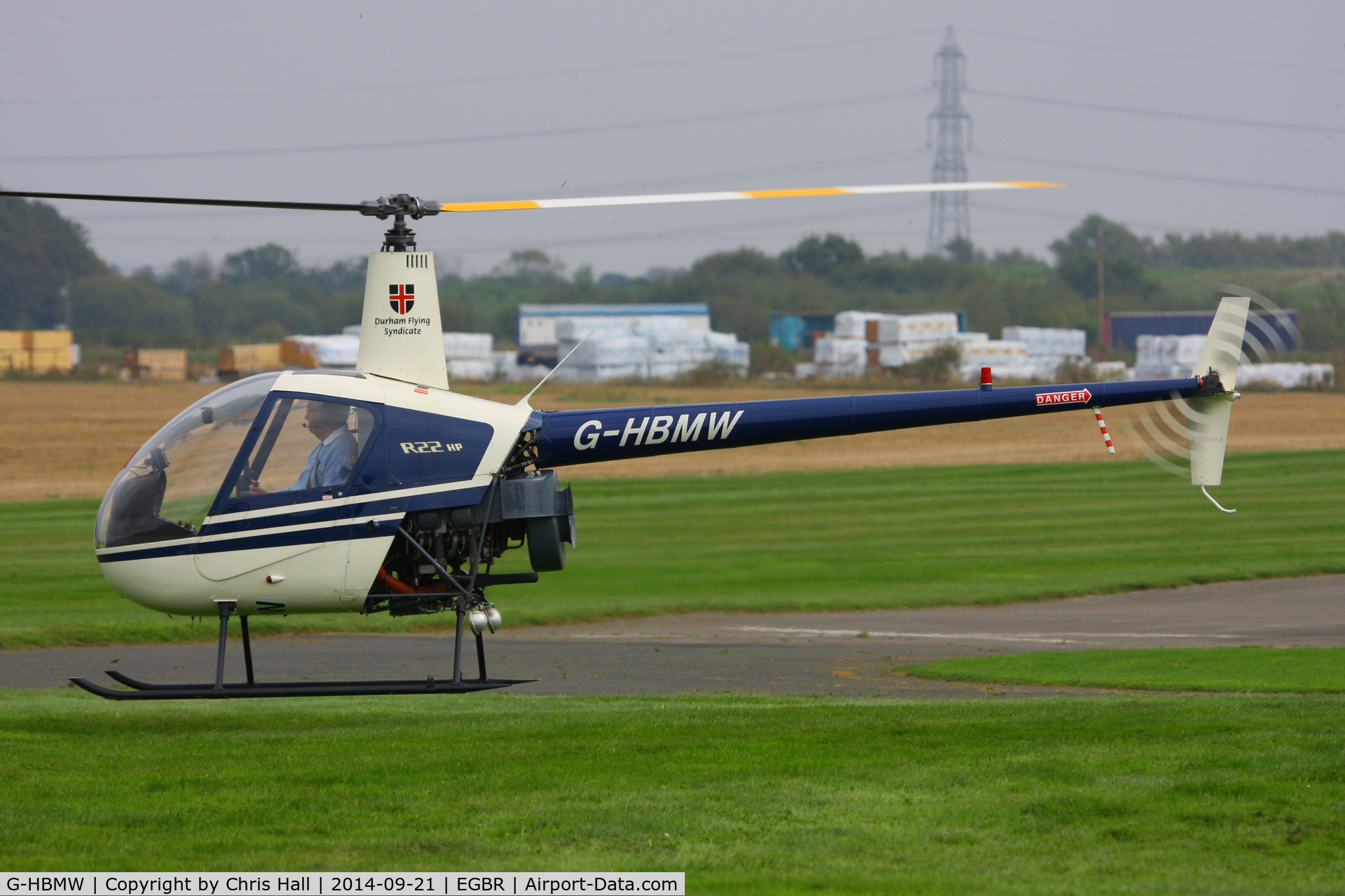 G-HBMW, 1981 Robinson R22 C/N 0170, at Breighton's Heli Fly-in, 2014